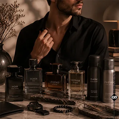 بنر منو عطر و ادکلن مردانه | بی بی نس