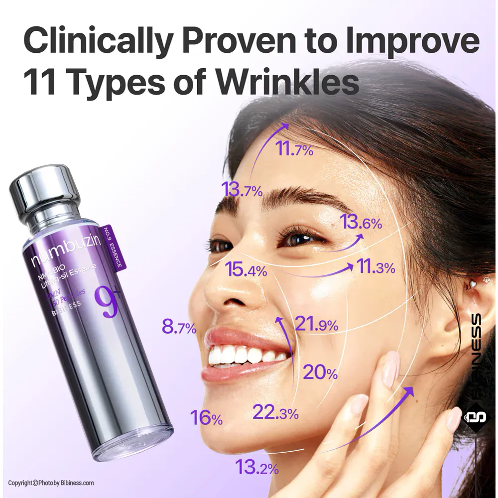 numbuzin-Bio-Lifting-sil-Wrinkles-Elasticity-Peptides-Essence-bibiness (6) اسنس بایو لیفتینگ نامبوزین | بی بی نس